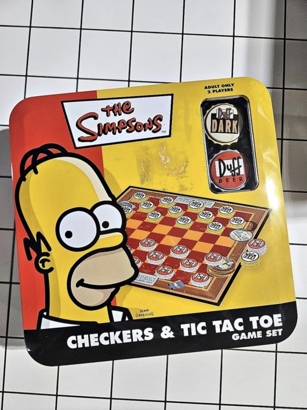 The Simpsons Checkers & Tic Tac Toe Game Set
